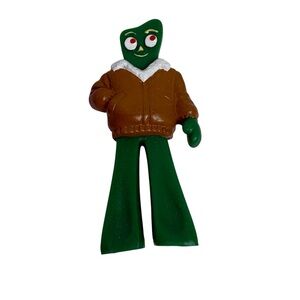 Vintage Gumby Brown Jacket Mini Figurine 3"